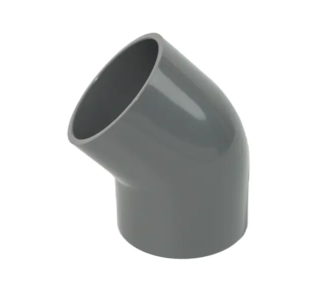 Tipuri de coturi din PVC: ghidaj de cot de 90 de grade, 45 de grade, stradal si reducator